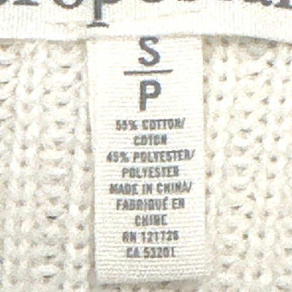 Aeropostale Cream Colored Beige Knit Cardigan Long Sleeve Sweater Size Small Pet - Picture 6 of 11